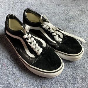 Black Lace-up Vans
